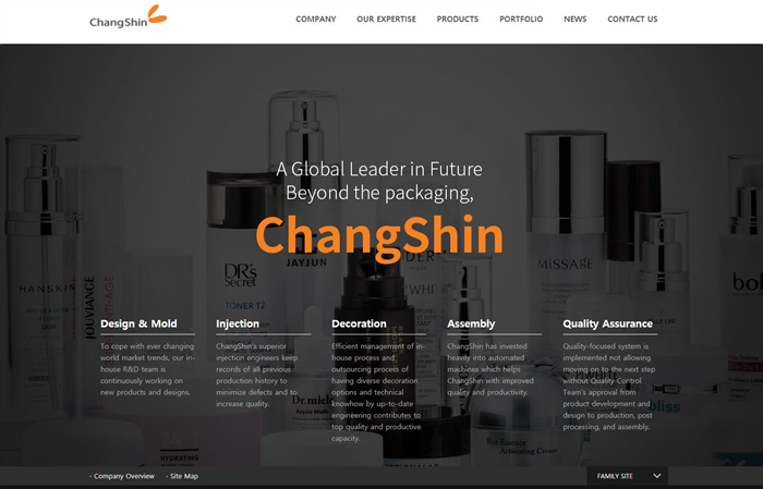 ChangShin updates website with easier navigation